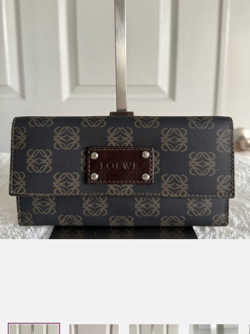 LOEWE Brown Monogram Clutch Wallet